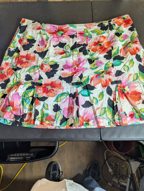 Carolina Blues size 24W cotton blend floral skirt